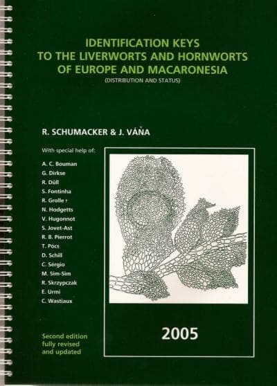 IDENTIFICATION KEYS TO THE LIVERWORTS AND HORNWORTS OF EUROPE AND MACARONESIA (Distribution and Status)